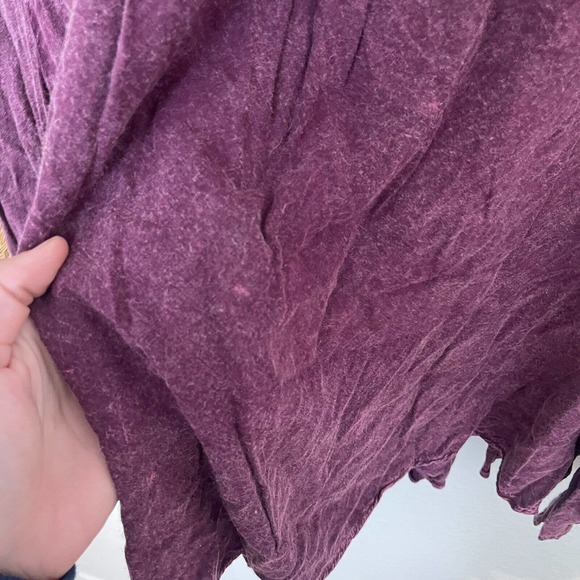Altar’d State Purple Flowy Blouse Size L Bohemian Summer Beach Boho Long Sleeve - Picture 5 of 6